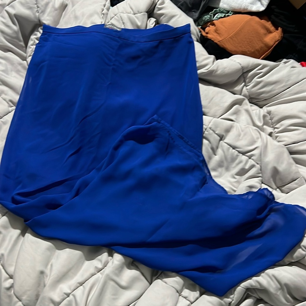 Vince Camuto Royal Blue Maxi Skirt
